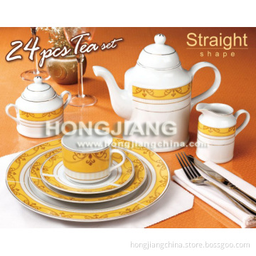 Porcelain 24pcs Tea Set (66208#)
